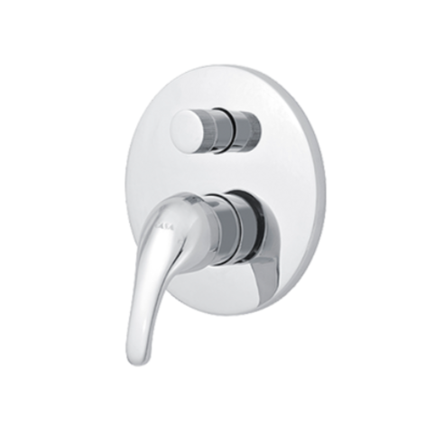 Azzura Prezzo Bath/Shower Diverter Mixer - Bright Chrome