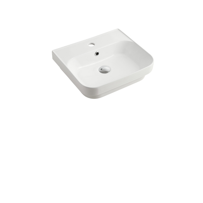 Azzura Vivo Series 460mm Square Slim Semi Inset Basin