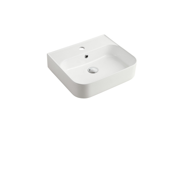 Azzura Vivo Series 550mm Square Slim Counter / Wall Basin