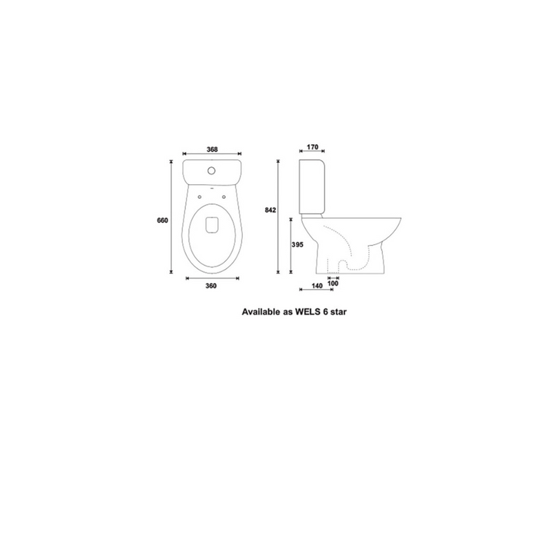 Azzura Neo Close Coupled Suite "S" Trap Only