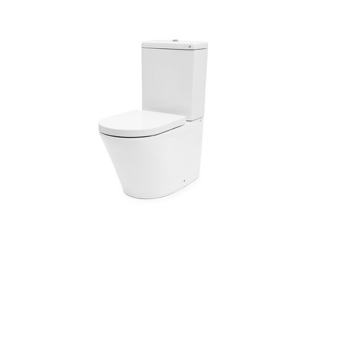 Azzura Cal Universal Wall Faced Toilet Suite  With Duraplas Soft Close Seat