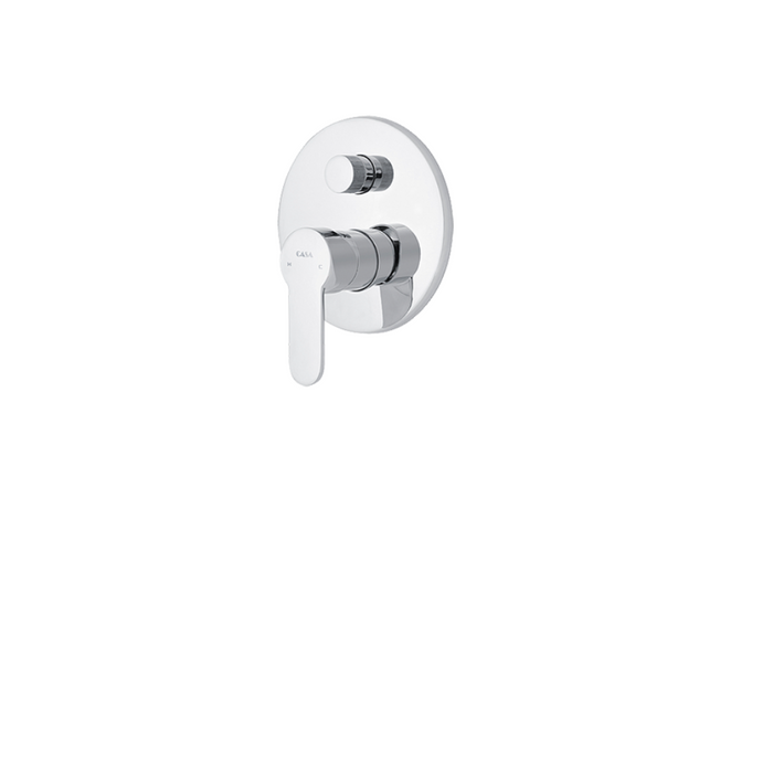 Azzura Isis Bath/Shr Diverter Mixer - Bright Chrome