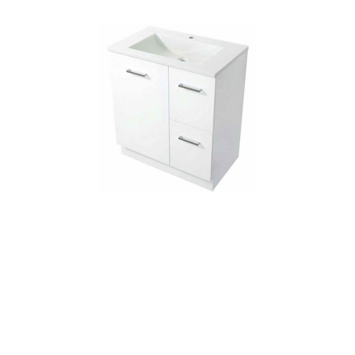 Azzura Ultra Series 75cm Vanity with 2 Doors and 2 Drawer