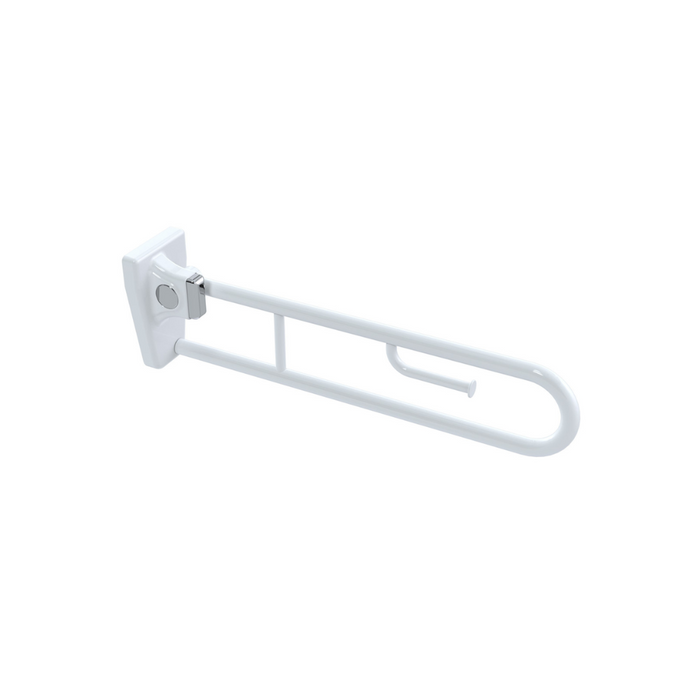 Conserv Tiltlock® 850mm Grab Rail With Fixed Toilet Paper Holder