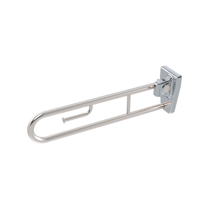 Conserv Tiltlock® 850mm Grab Rail With Fixed Toilet Paper Holder