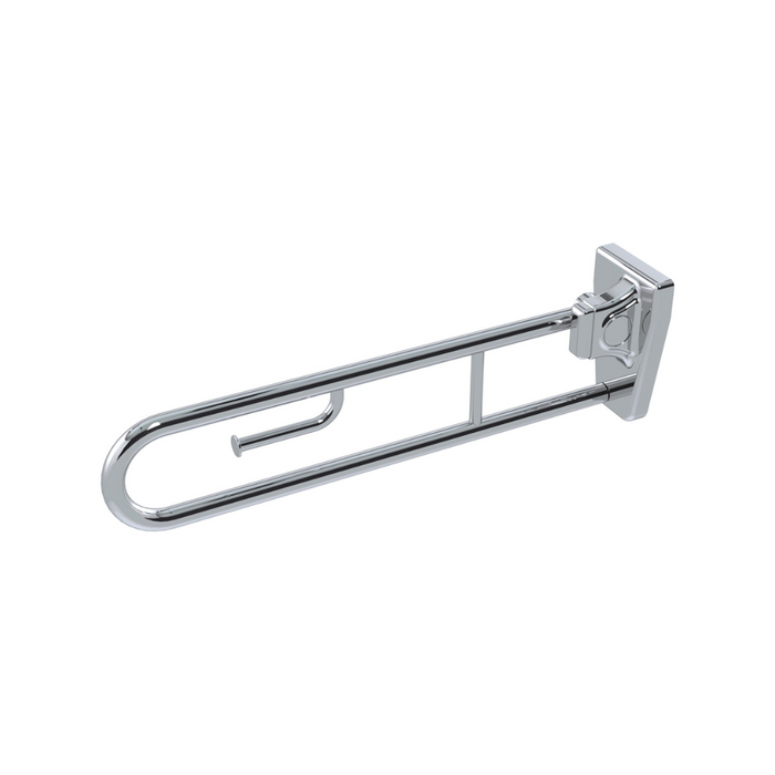 Conserv Tiltlock® 850mm Grab Rail With Fixed Toilet Paper Holder