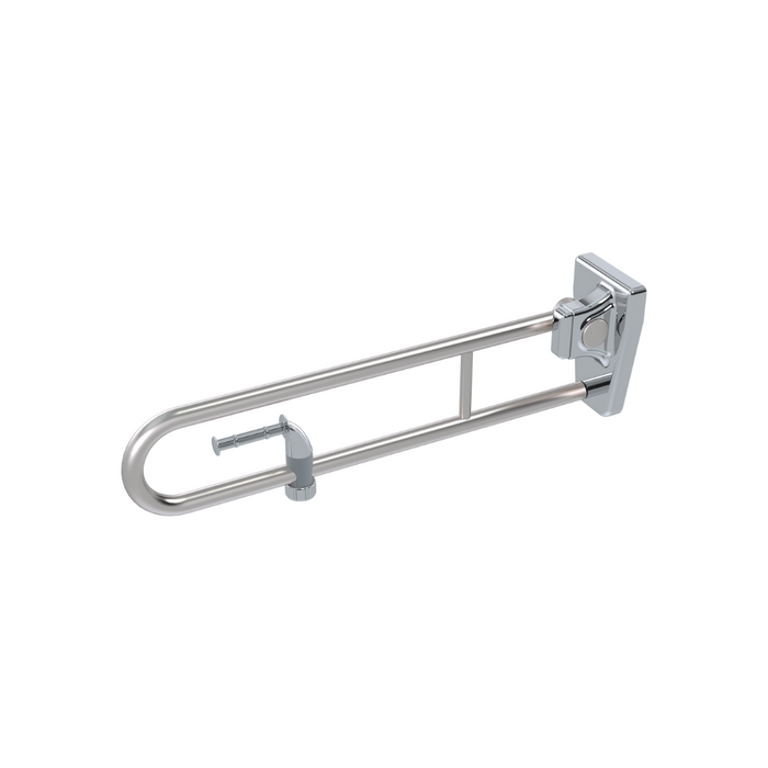 Conserv Tiltlock® 850mm Grab Rail With Flexible Fit Toilet Paper Holder