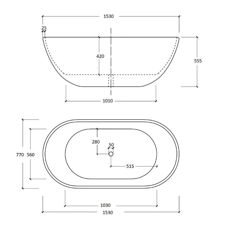 Cassa Design Egg Shape Bath
