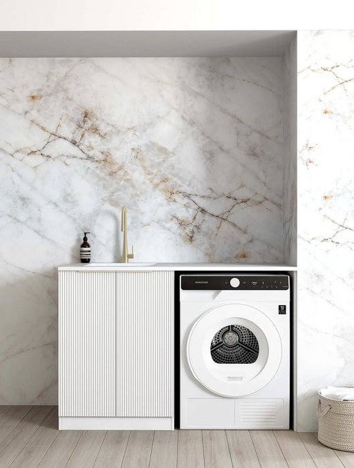 Otti Bondi White Base Laundry Cabinet with 1300mm Stone Top