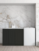 Otti Hampshire White Base Laundry Cabinet with 1060mm Stone Top