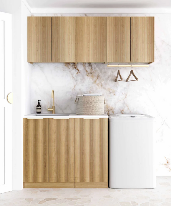 Otti Laundry Kit 1715 Havana Fluted with Stone Top