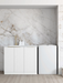 Otti Bondi White Base Laundry Cabinet with 1060mm Stone Top