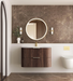 Otti Havana Sable Walnut Fluted Wall Hung Curve Vanity