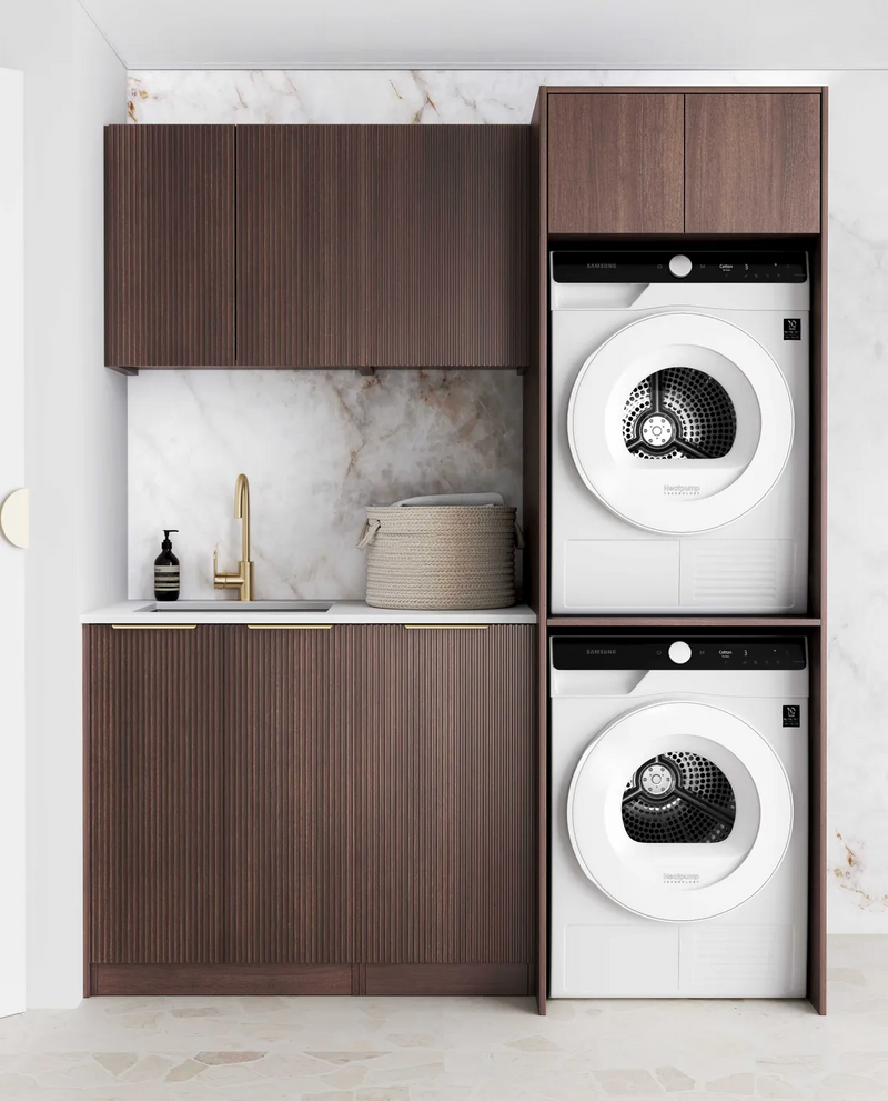Otti Laundry Kit 1715 Havana Fluted with Stone Top