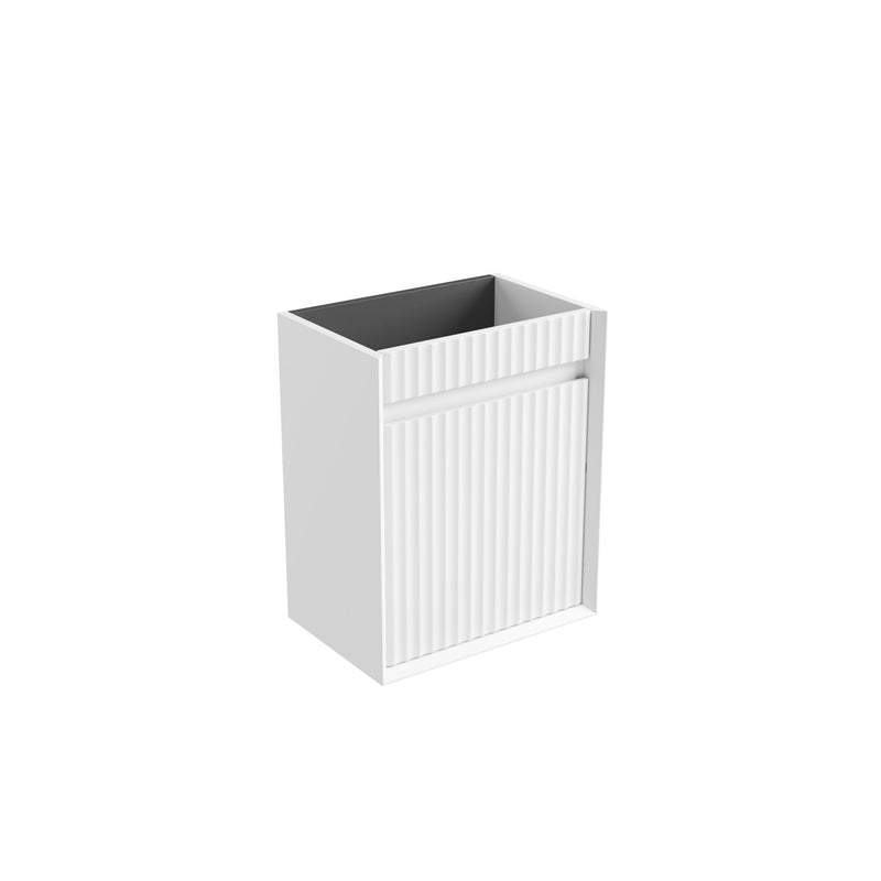 Aulic Mini Ravia Fluted Wall Hung 450mm Vanity