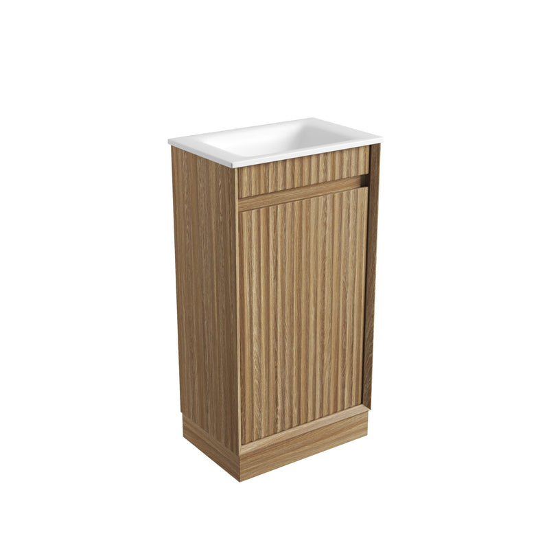 Aulic Mini Ravia Fluted Floor Standing 450mm Vanity