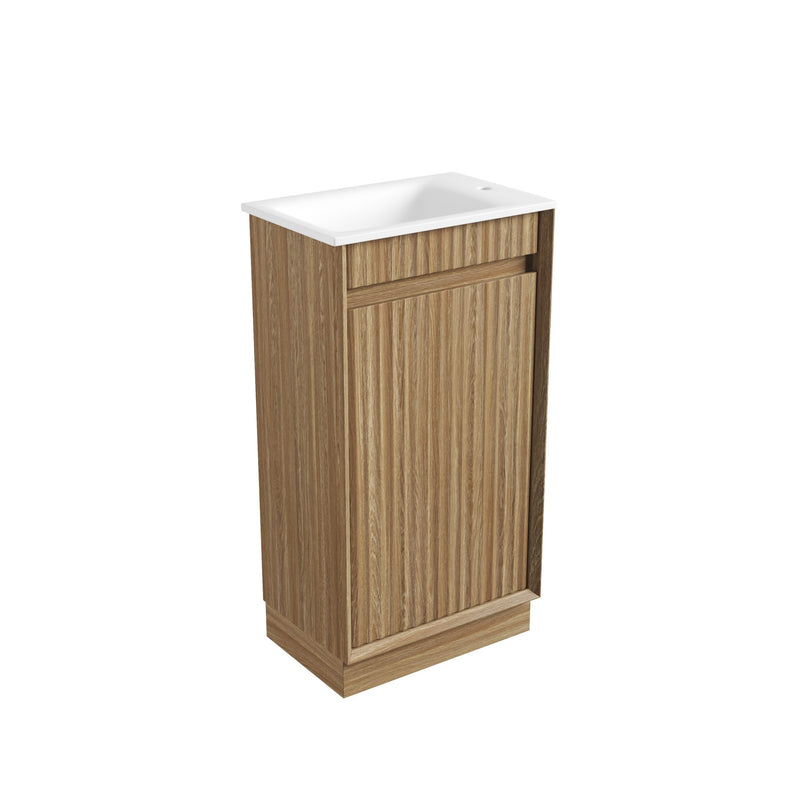 Aulic Mini Ravia Fluted Floor Standing 450mm Vanity