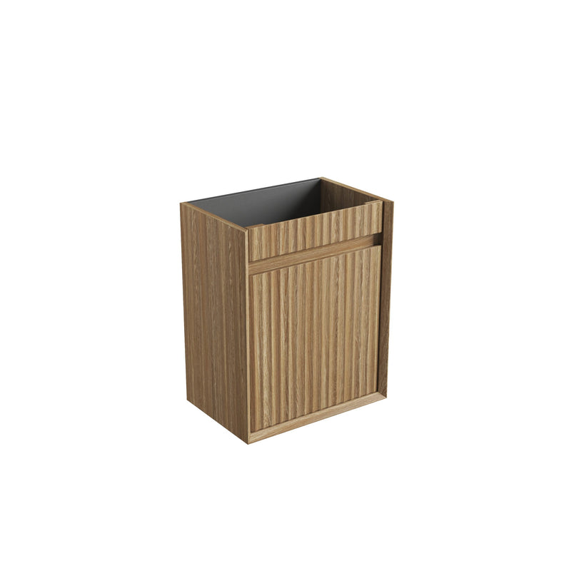 Aulic Mini Ravia Fluted Wall Hung 450mm Vanity