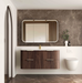 Otti Havana Sable Walnut Fluted Wall Hung Curve Vanity
