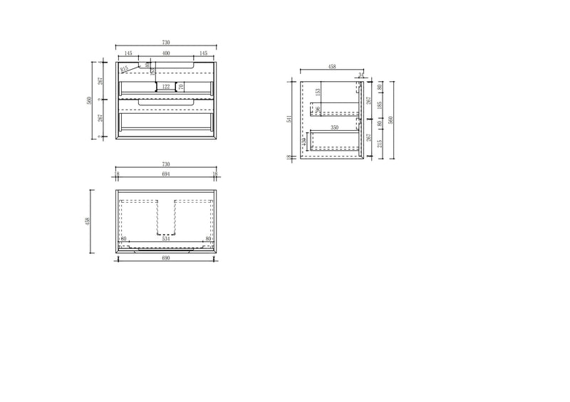 Aulic Ainsley Finger Pull Cabinet
