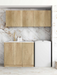 Otti Laundry Kit 1715 Byron/Bondi Oak with Stoen Top