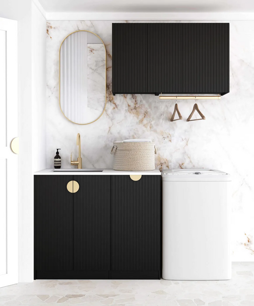Otti Laundry Kit 1715 Marlo Black with Stone Top