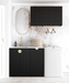 Otti Laundry Kit 1715 Marlo Black with Stone Top