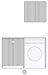 Otti Laundry Kit 1305 Marlo Black with Stone Top