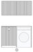Otti Laundry Kit 1305 Marlo Black with Stone Top