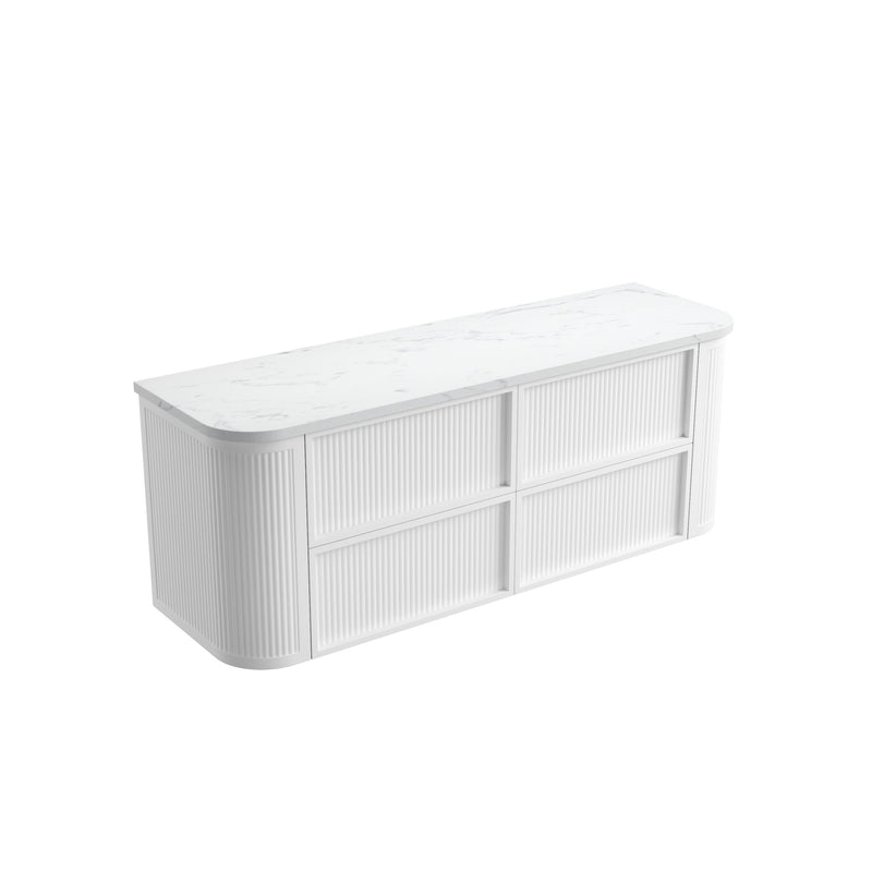 Aulic Ramee Fluted Wall Hung Vanity