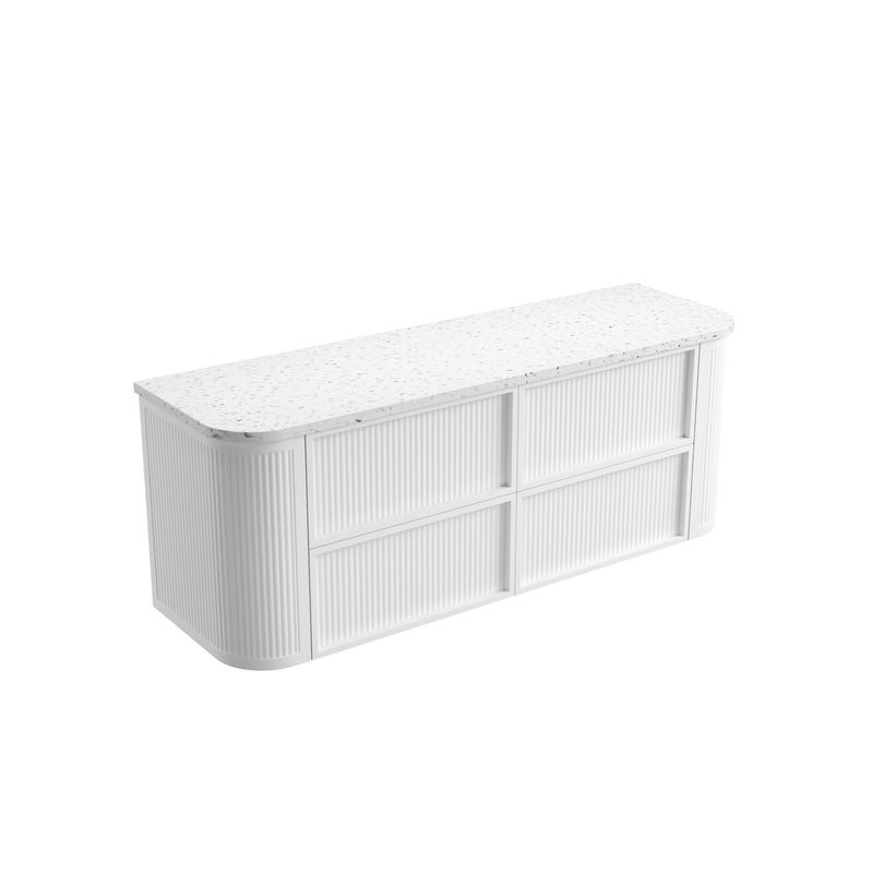 Aulic Ramee Fluted Wall Hung Vanity