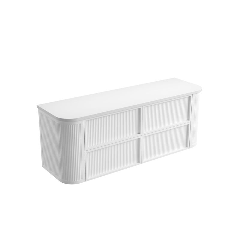 Aulic Ramee Fluted Wall Hung Vanity