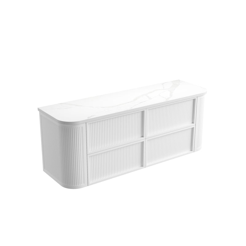 Aulic Ramee Fluted Wall Hung Vanity