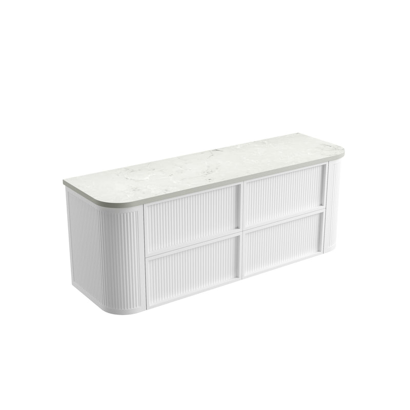 Aulic Ramee Fluted Wall Hung Vanity
