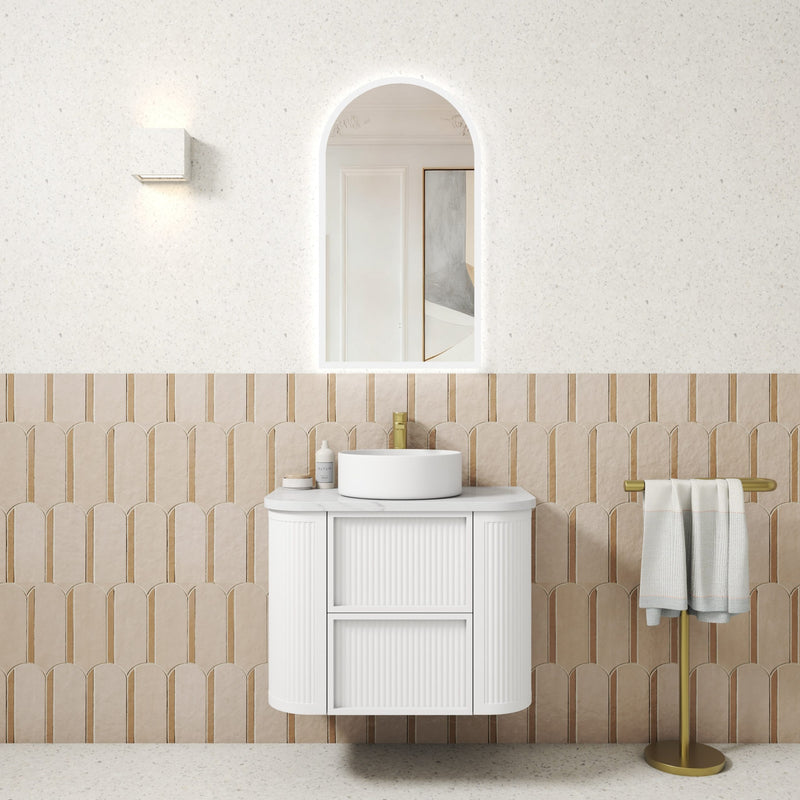 Aulic Ramee Fluted Wall Hung Vanity