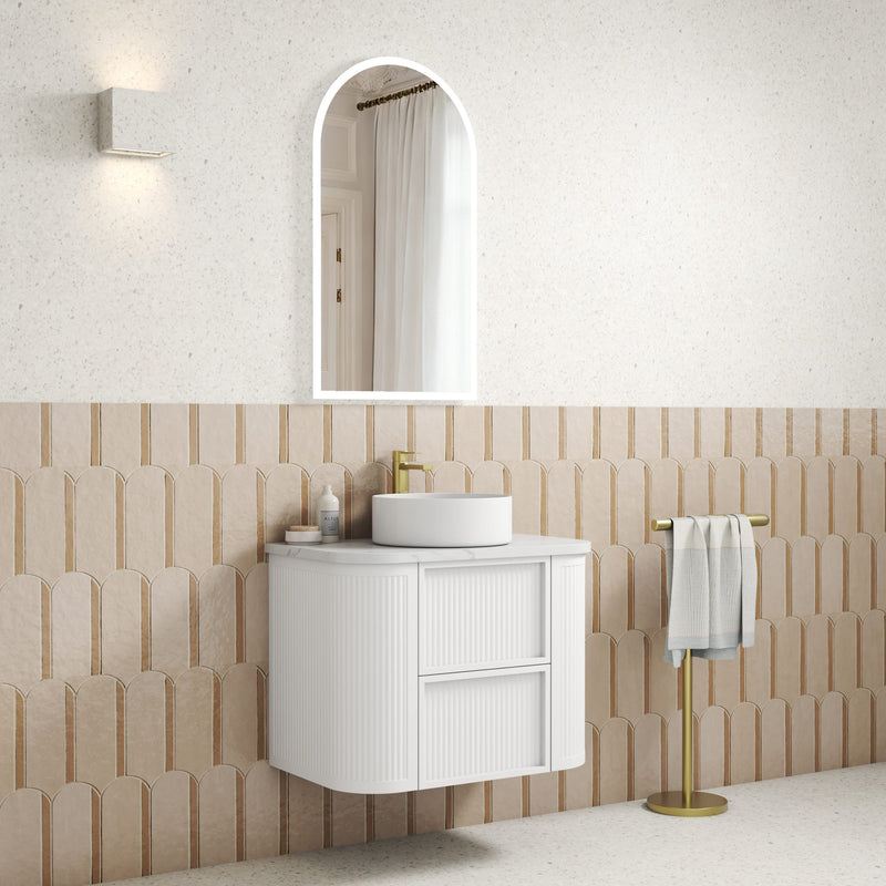 Aulic Ramee Fluted Wall Hung Vanity