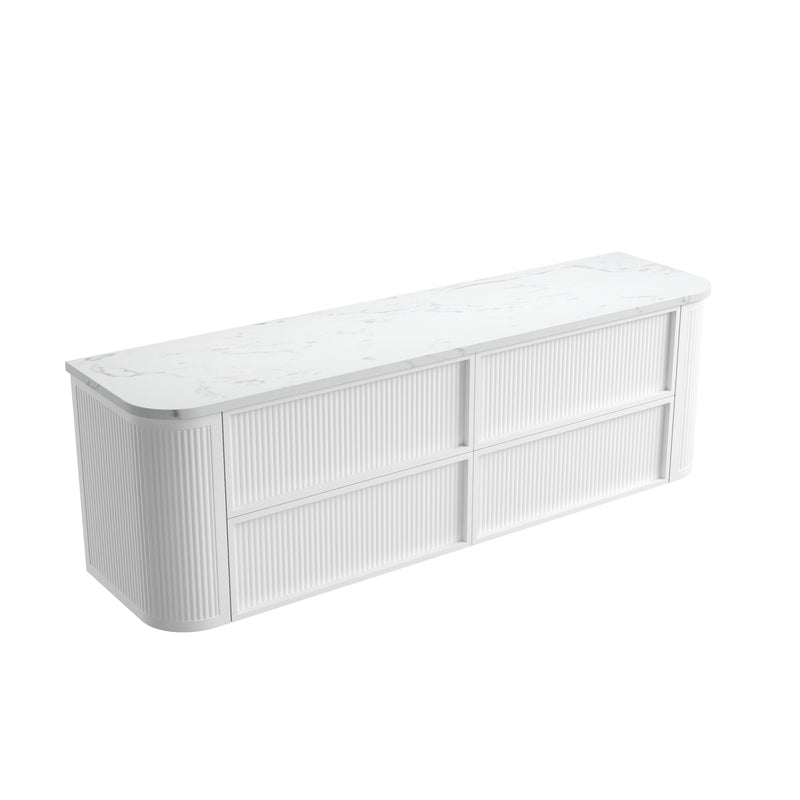 Aulic Ramee Fluted Wall Hung Vanity