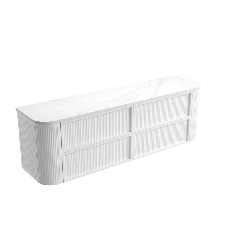 Aulic Ramee Fluted Wall Hung Vanity
