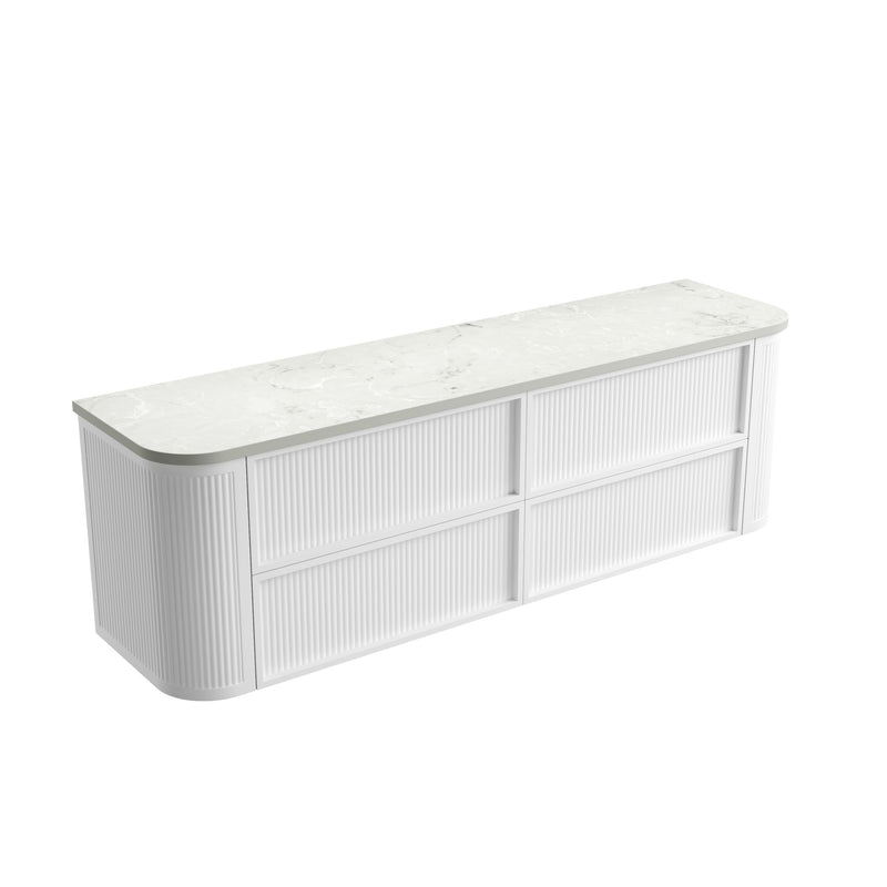 Aulic Ramee Fluted Wall Hung Vanity