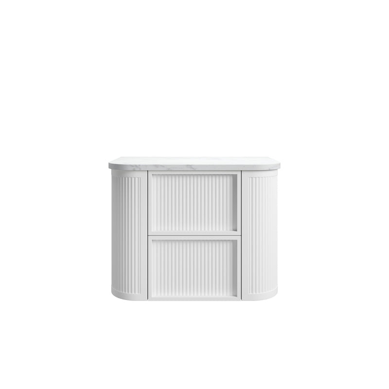 Aulic Ramee Fluted Wall Hung Vanity