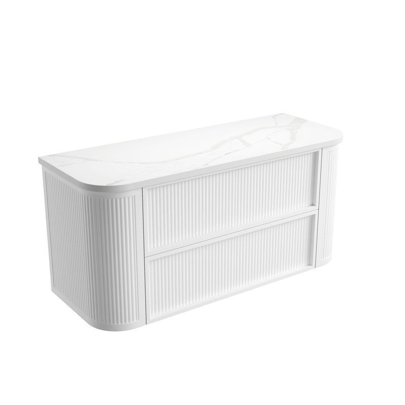 Aulic Ramee Fluted Wall Hung Vanity