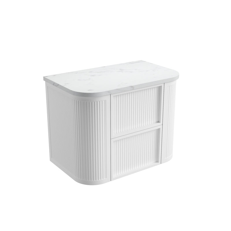 Aulic Ramee Fluted Wall Hung Vanity