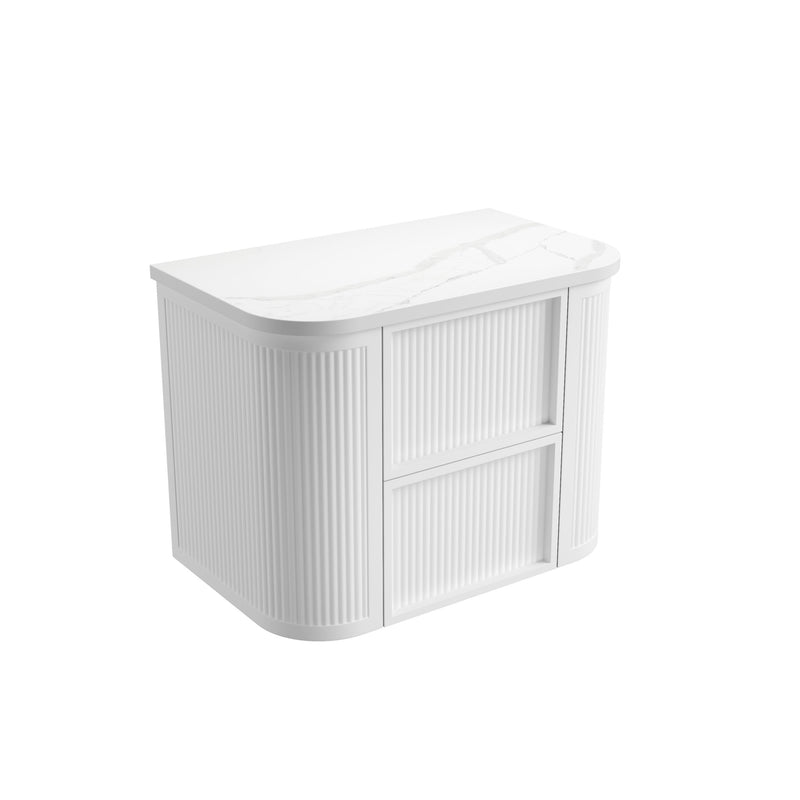 Aulic Ramee Fluted Wall Hung Vanity