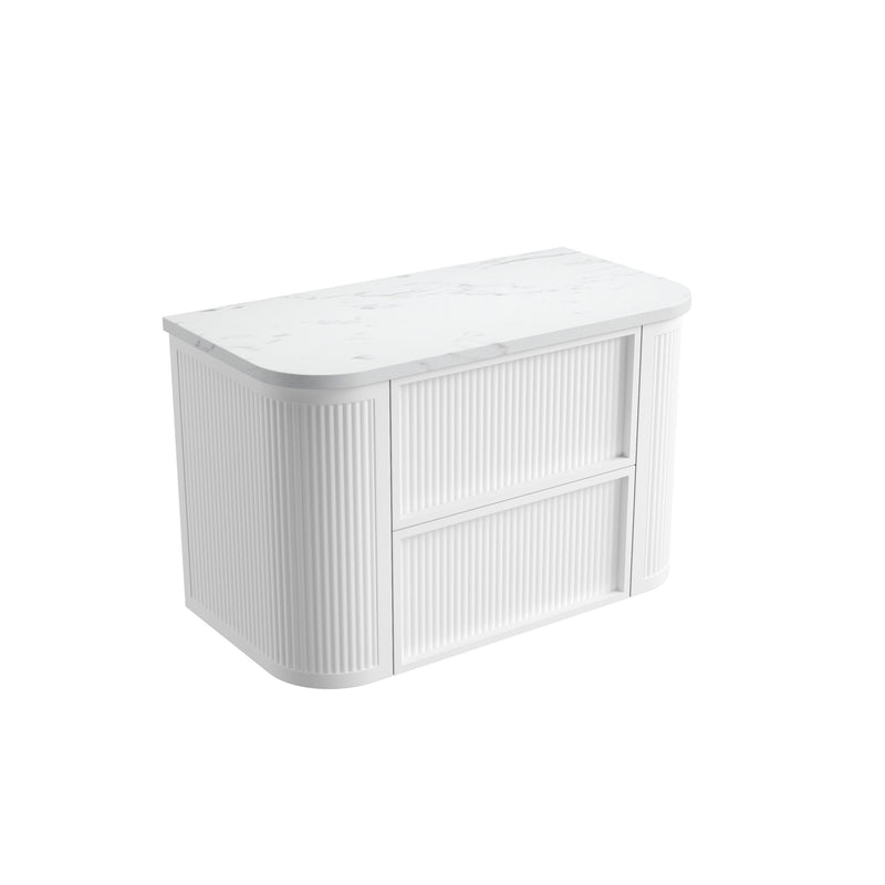 Aulic Ramee Fluted Wall Hung Vanity