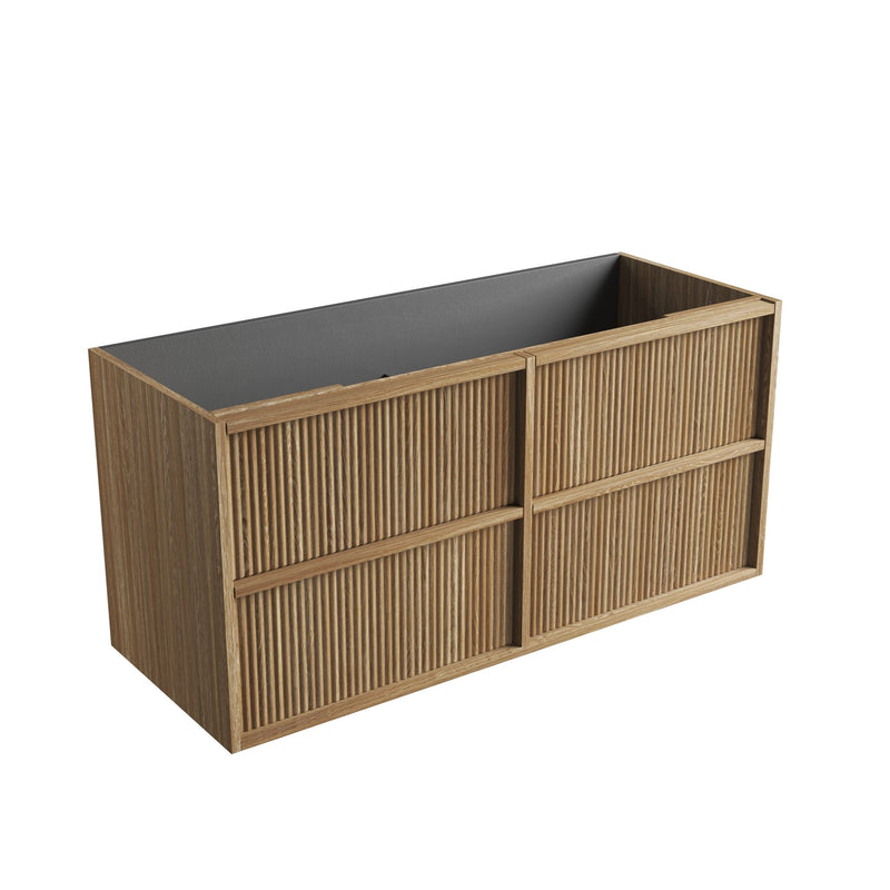 Aulic Venetta Fluted Framed Wall Hung Vanity