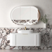 Otti Hampshire Satin White Wall Hung Curve Vanity