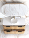 Otti Havana Woodland Oak Fluted Wall Hung Curve Vanity