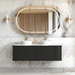 Otti Hampshire Satin Black Wall Hung Curve Vanity