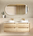 Otti Byron Natural Oak Wall Hung Vanity