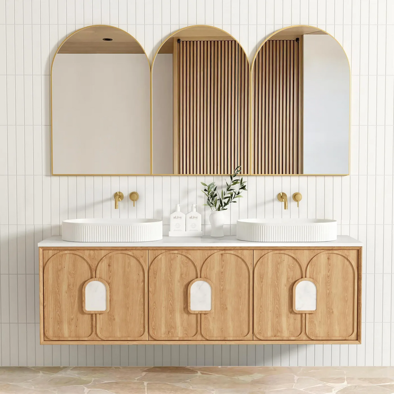 Otti Laguna Mk II Natural Woodland Oak Wall Hung Vanity